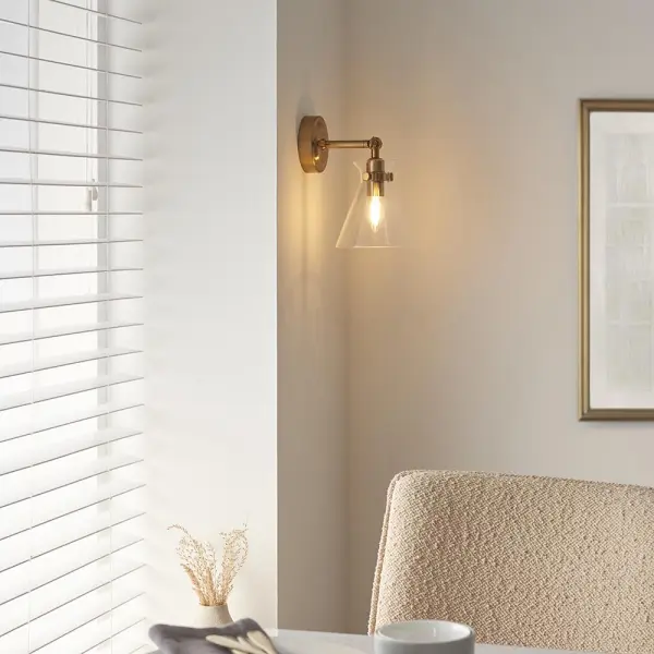 Harlow Brass Wall Light