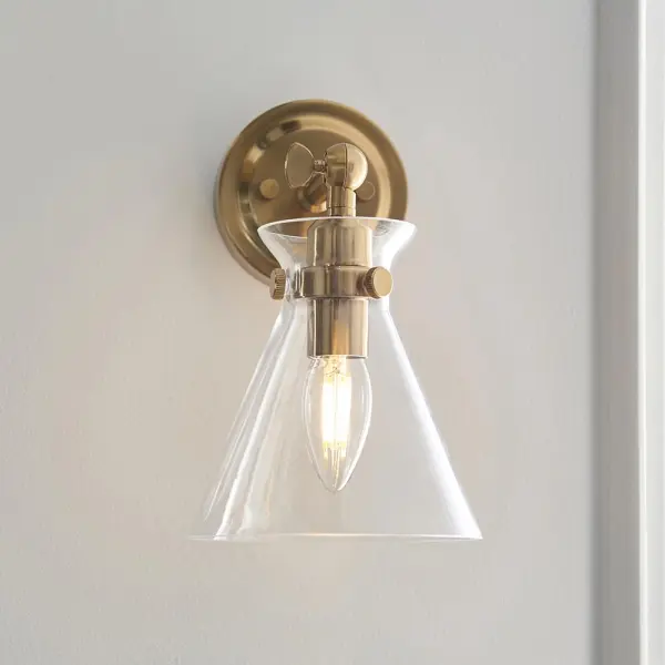 Harlow Brass Wall Light
