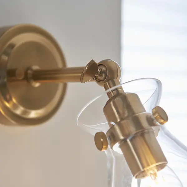 Harlow Brass Wall Light