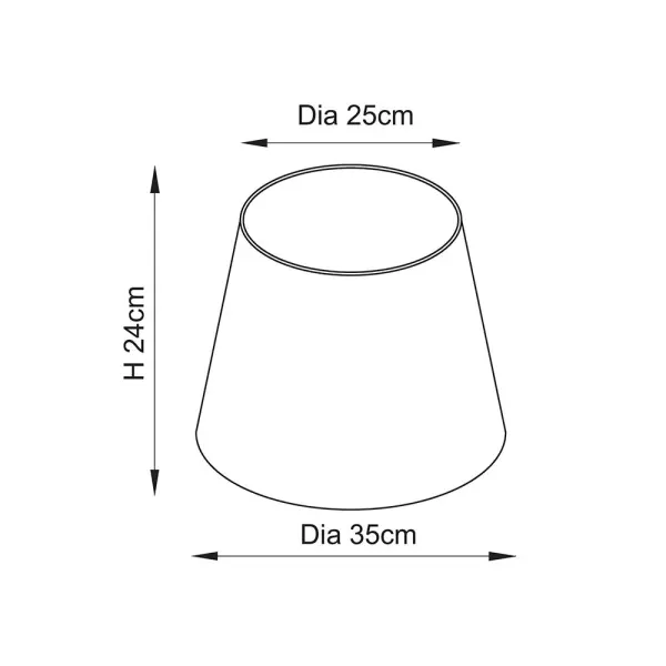 Ripple 350mm Marlin Blue Tapered Shade