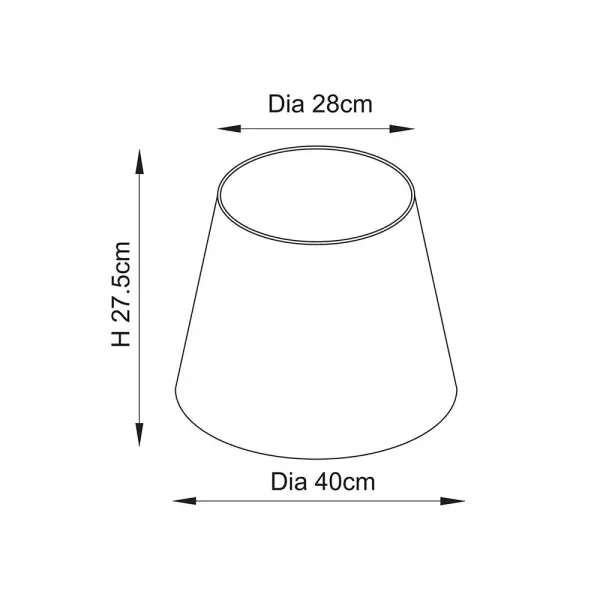 Ripple 400mm Marlin Blue Tapered Shade