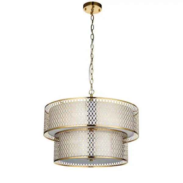 Cordero 6 Light Tiered Pendant in Gold Finish