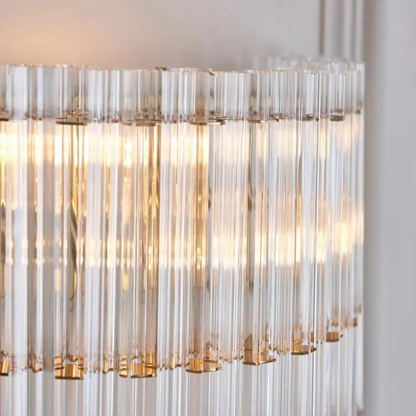 Brenda Aged Brass 2 Light Wall Fitting