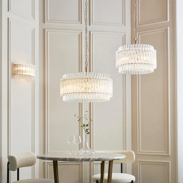 Brenda Aged Brass 2 Light Wall Fitting