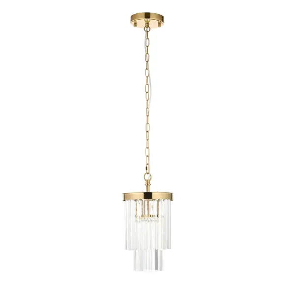 Conaston Single Pendant in Brass