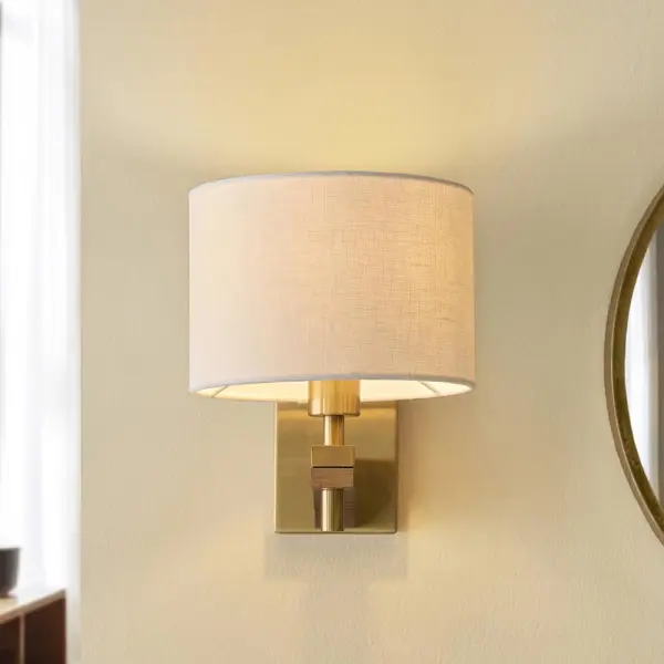 Heathcliff  Ash Wood & Brass Wall Light