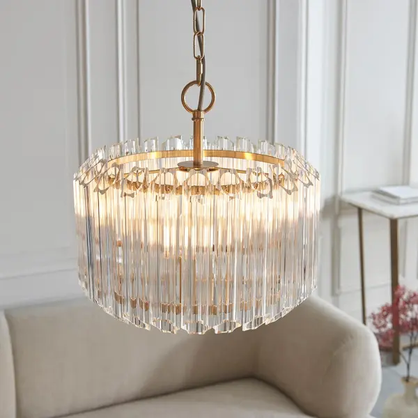 Valentina 3 Light Aged Brass Ceiling Pendant