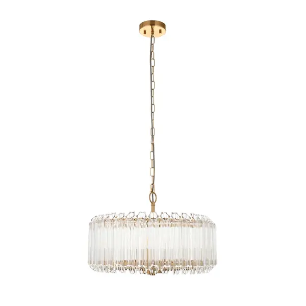 Valentina 5 Light Aged Brass Ceiling Pendant
