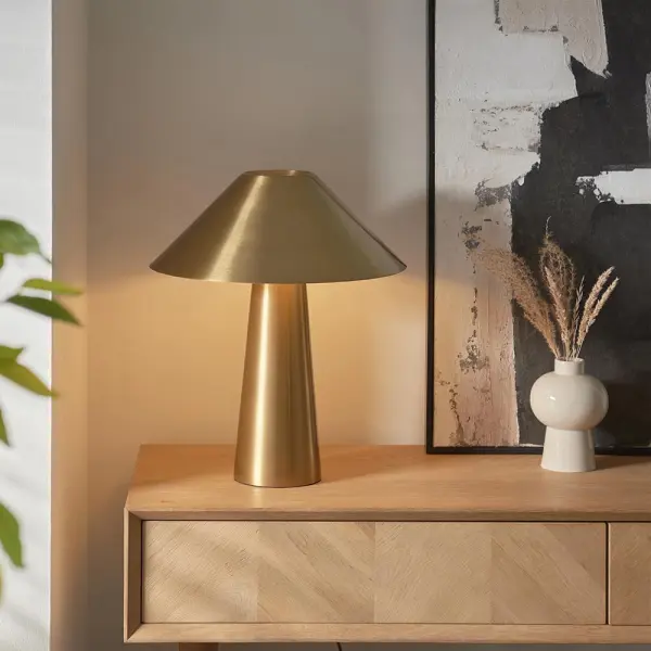 Isak Brushed Brass Table Lamp