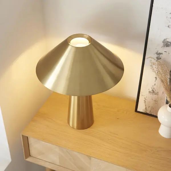 Isak Brushed Brass Table Lamp