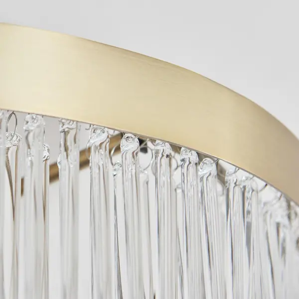 Clermont Antique Brass Semi Flush Fitting