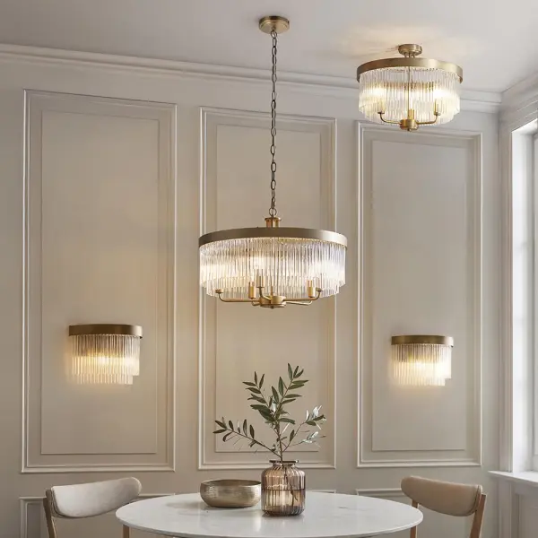 Clermont Antique Brass Wall Light