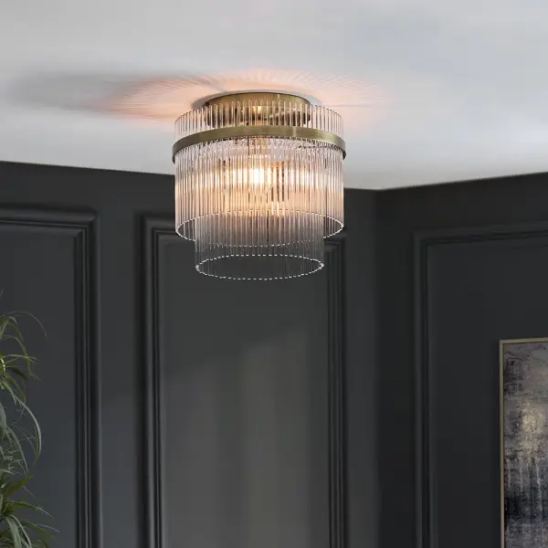 Marietta Antique Brass Flush Fitting