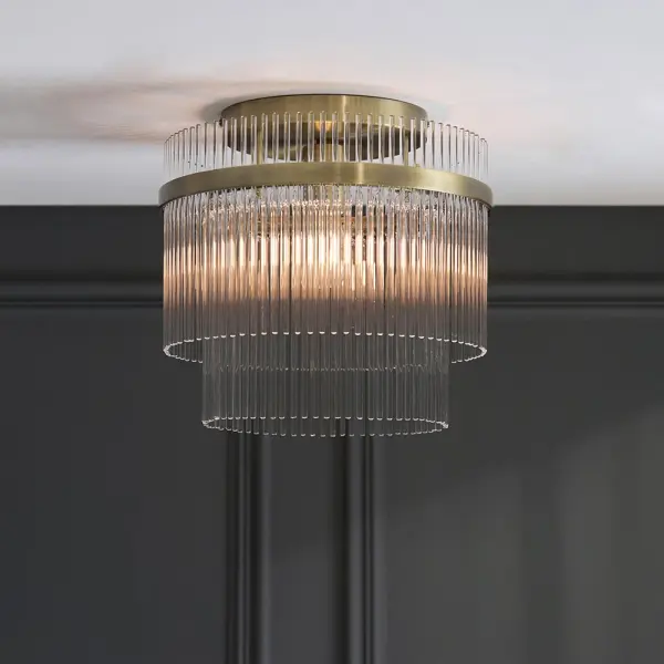 Marietta Antique Brass Flush Fitting