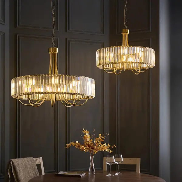 Visconti Antique Brass 5 Light Pendant