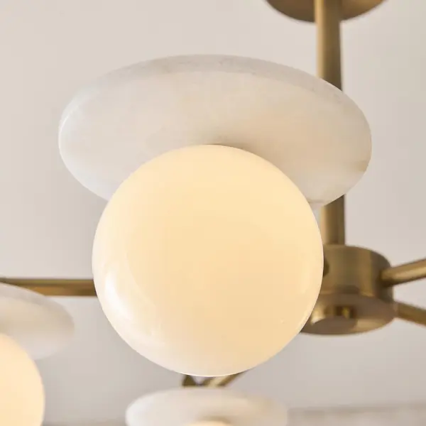 Cerchio 5 Light Semi Flush Fitting