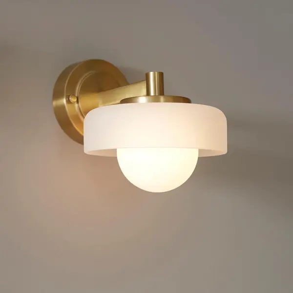 Boss Wall Fitting in Brushed Brass