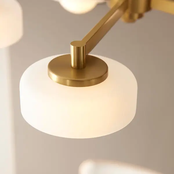 Boss 5 Light Ceiling Fitting in Brushed Brass
