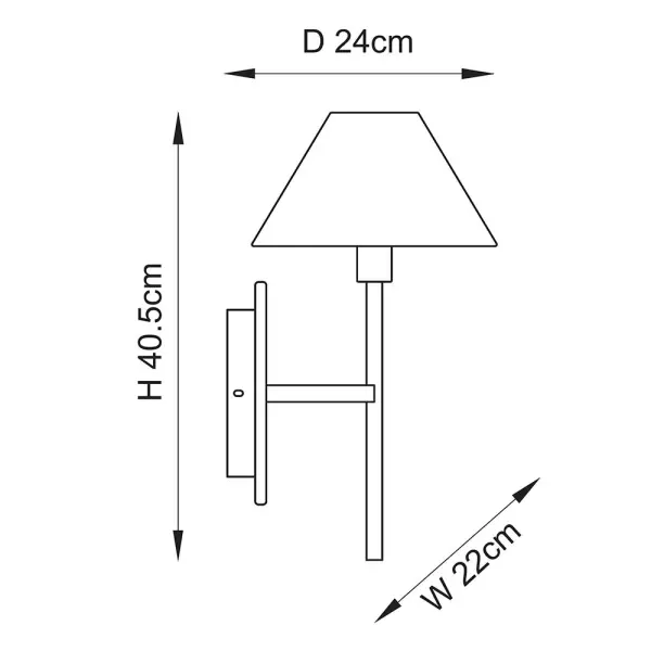 Faro White Volakas Marble Wall Light C/W Shade