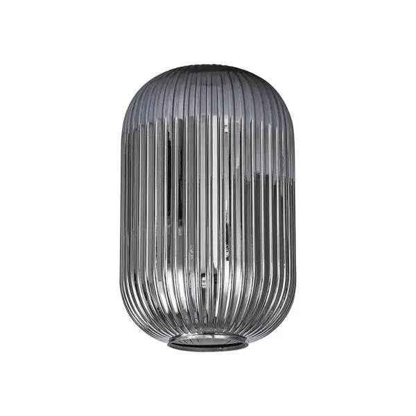Meel 20cm Cylinder Smoked Glass Shade