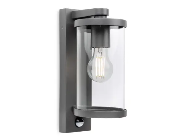 Harley Graphite Wall Lantern with PIR Sensor