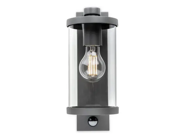 Harley Graphite Wall Lantern with PIR Sensor