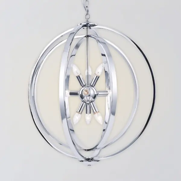 Atlas 9 Light Pendant Polished Chrome