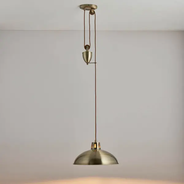 Polka Antique Brass Rise and Fall Metal Pendant