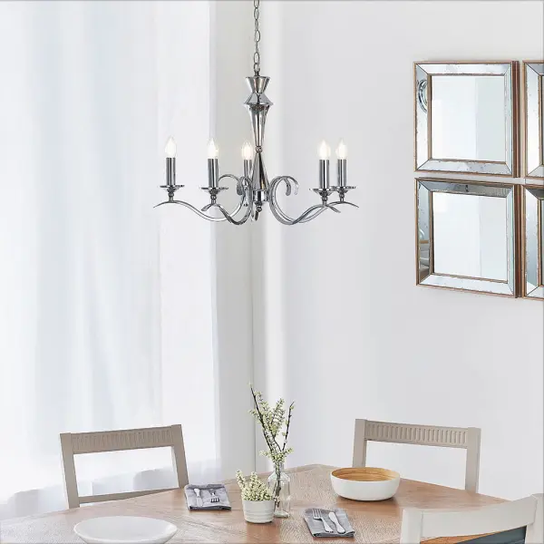 Kora 5-Light Polished Chrome Fitting