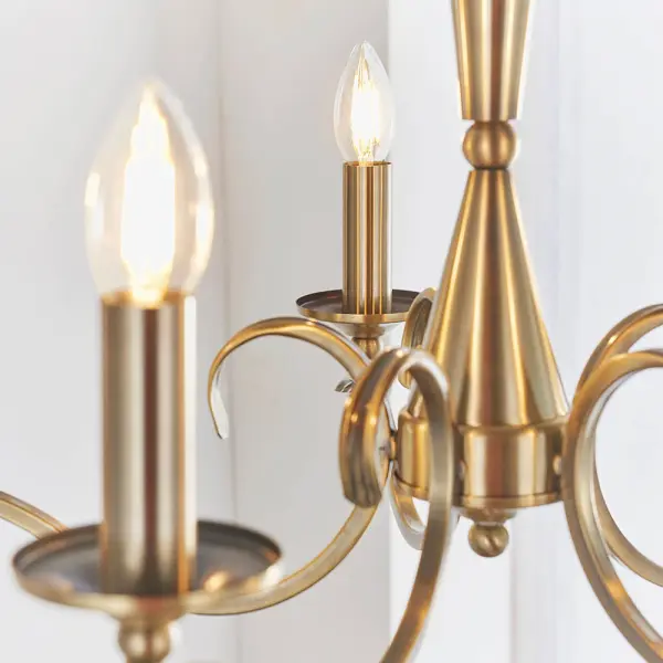 Kora 5-Light Antique Brass Fitting