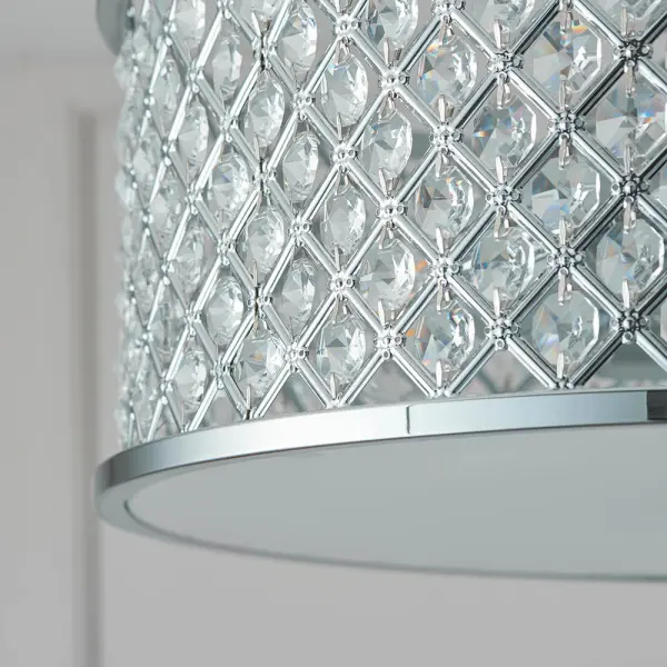 Hudson 3 Light Semi Flush in Polished Chrome
