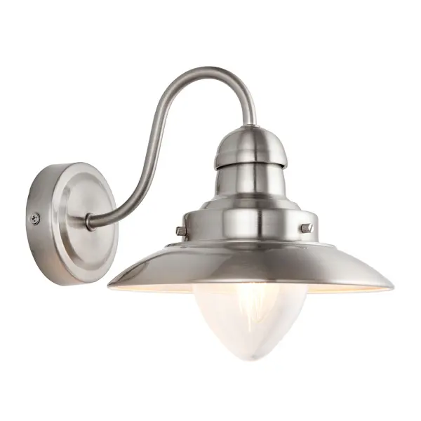 Mendip Wall Light in Satin Nickel Finish
