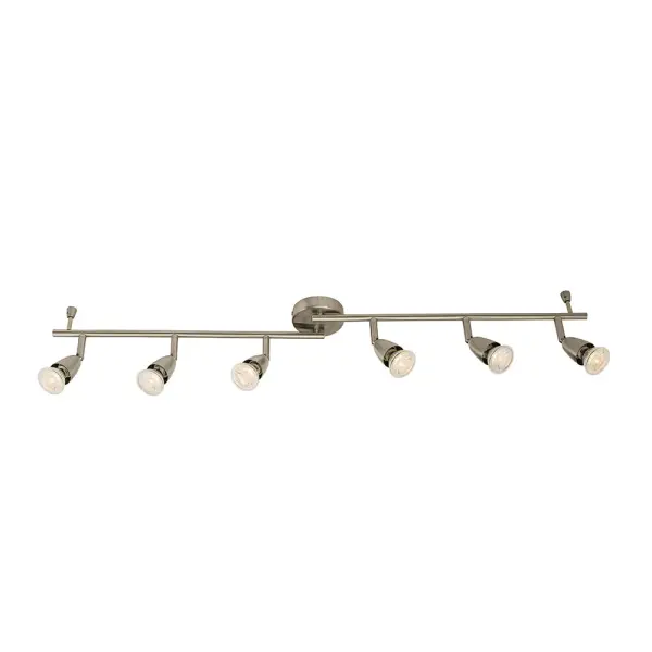 Amalfi 6 Light Spotlight Bar in Satin Nickel