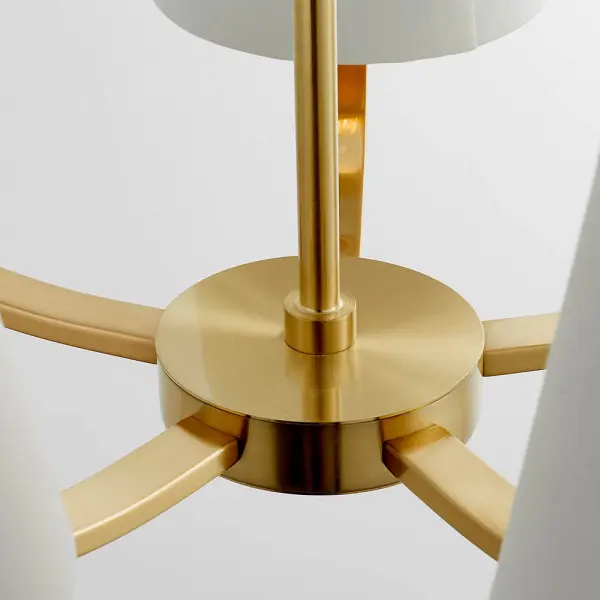Harvey 5 Light Pendant in Satin Gold Finish