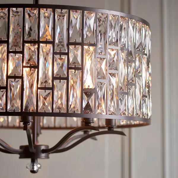 Belle 8 Light Pendant Bronze Finish