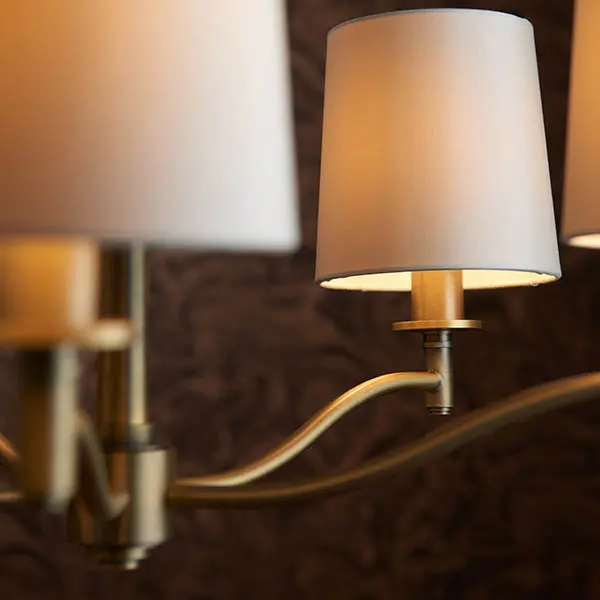 Ortona 5 Light Antique Brass Pendant