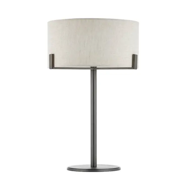 Hayfield Bronze Table Lamp C/W Natural Shade