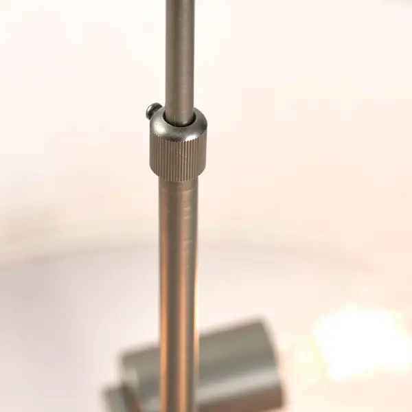 Hayfield 3 Light Bronze Pendant C/W Natural Shade