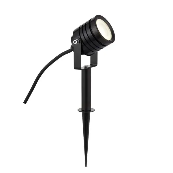 Luminatra 4W Cool White Spike Light in Black