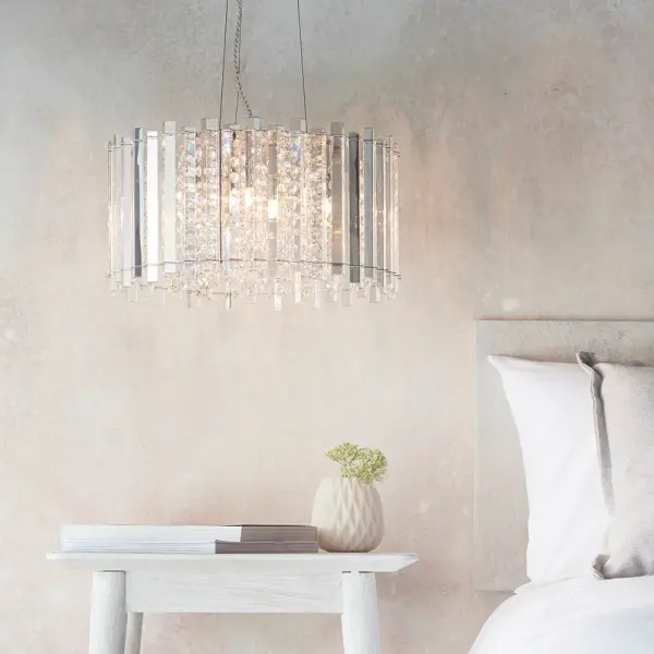 Hanna Crystal 5 Light Pendant