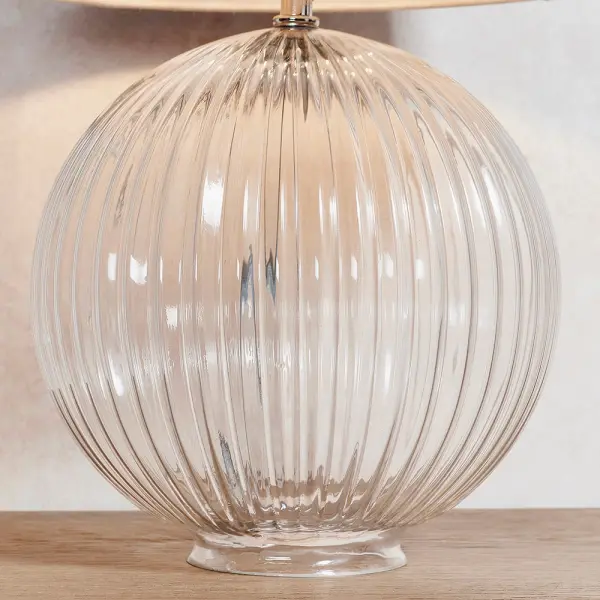 Jemma Clear Glass Table Lamp