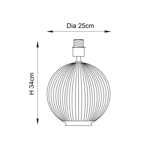 Jemma Clear Glass Table Lamp
