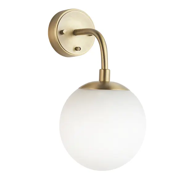 Opal Brass Wall Light