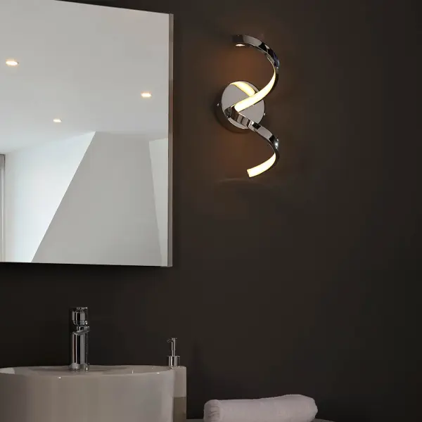 Astral LED Wall Light in Chrome Finish IP44