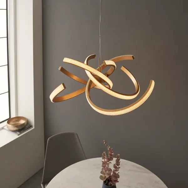 Lorenzo 4 Light Pendant in Satin Gold