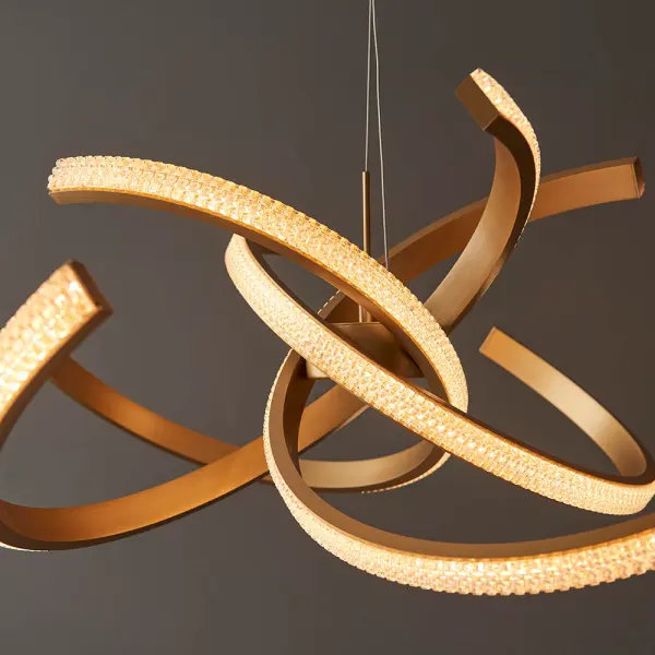 Lorenzo 4 Light Pendant in Satin Gold