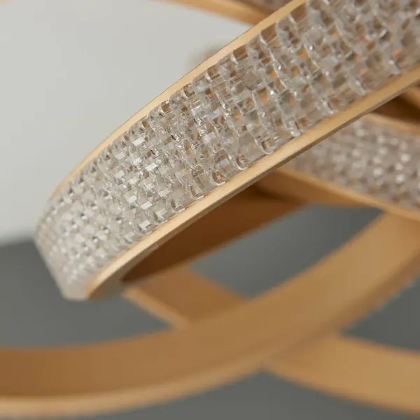 Lorenzo LED Semi Flush in Satin Gold