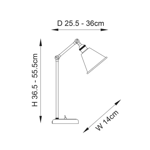 Hal Nickel Table Lamp