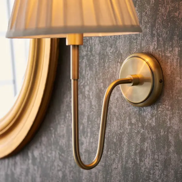 Rouen Wall Fitting in Antique Brass Bracket Only