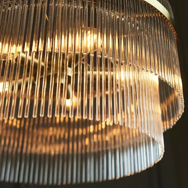 Marietta 5 Light Antique Brass Pendant